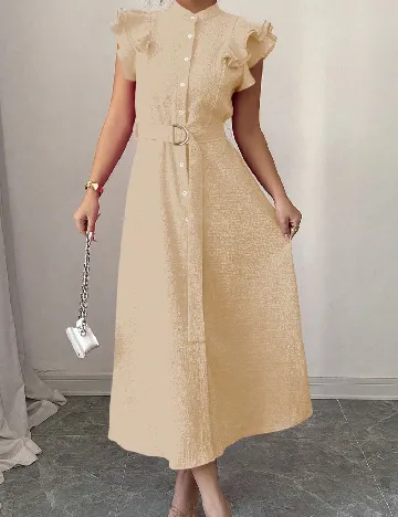 Rochie lunga SHEIN, crem