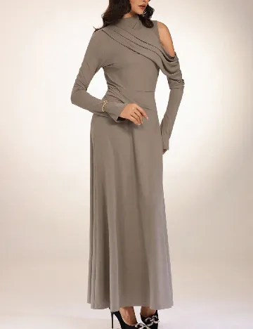 Rochie lunga SHEIN, maro deschis