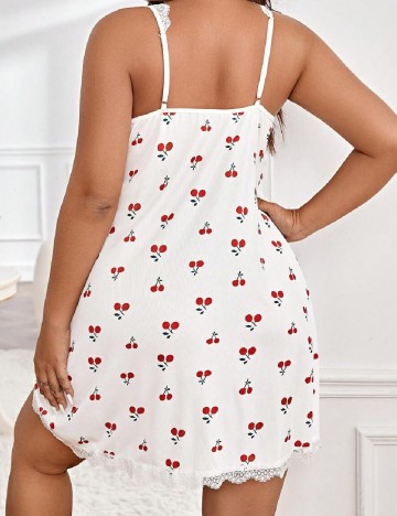 Rochie de noapte SHEIN CURVE, alb