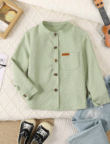 Camasa Shein Kids, verde