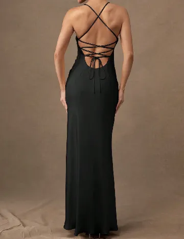 Rochie lunga Silquee, negru