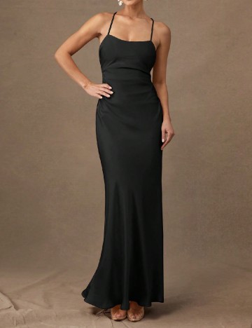 Rochie lunga Silquee, negru