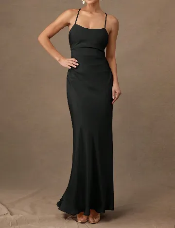 Rochie lunga Silquee, negru