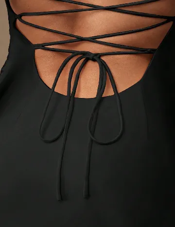 Rochie lunga Silquee, negru