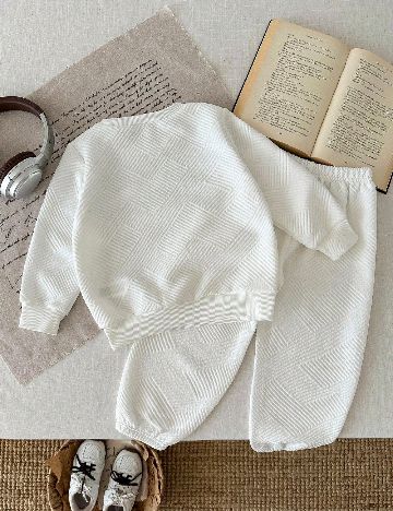 Compleu Shein Kids, alb