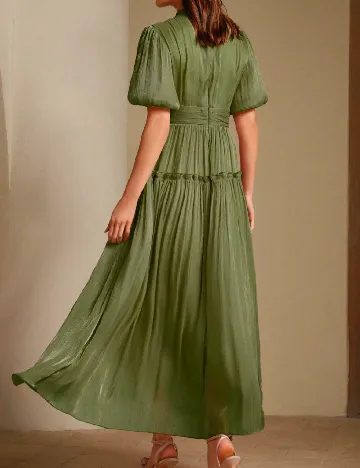 Rochie lunga Anewsta, verde