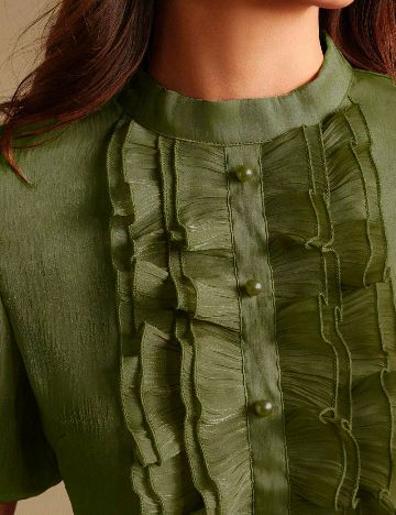 Rochie lunga Anewsta, verde