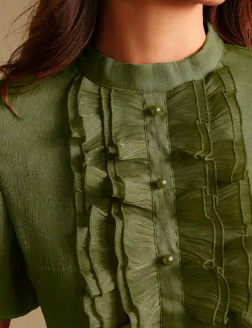 Rochie lunga Anewsta, verde