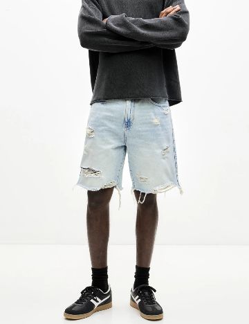 Pantaloni scurti Pull&Bear, bleu