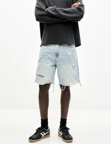 Pantaloni scurti Pull&Bear, bleu