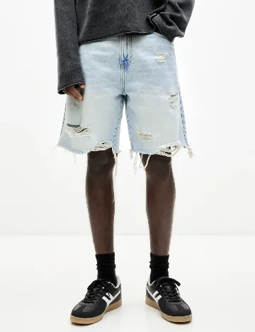 Pantaloni scurti Pull&Bear, bleu