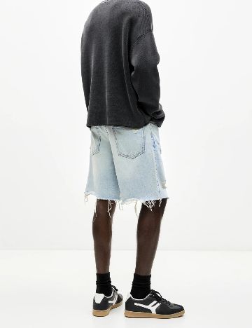 Pantaloni scurti Pull&Bear, bleu