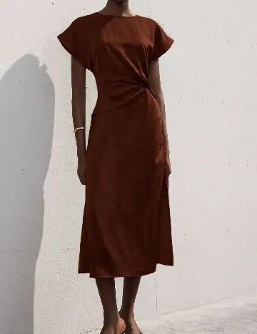 Rochie medie SHEIN, maro