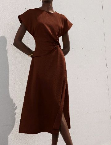 Rochie medie SHEIN, maro