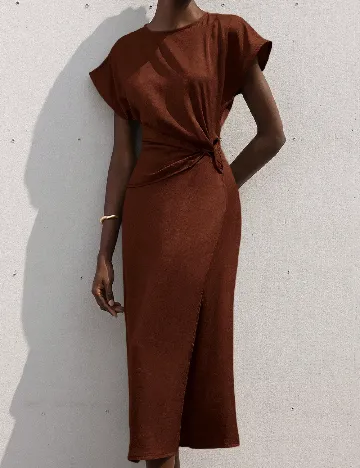 Rochie medie SHEIN, maro