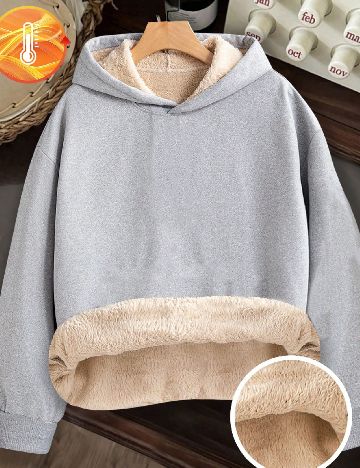 Hanorac Shein Kids, gri