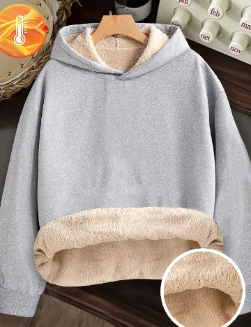 Hanorac Shein Kids, gri