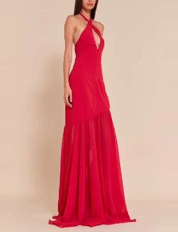 Rochie lunga PrettyLittleThing, rosu