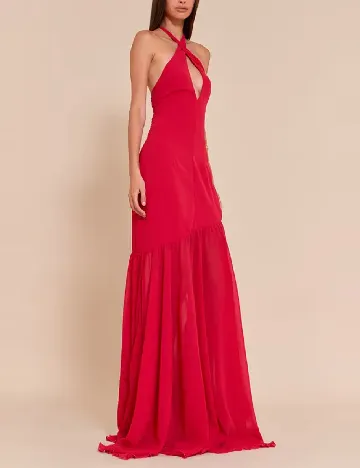 Rochie lunga PrettyLittleThing, rosu