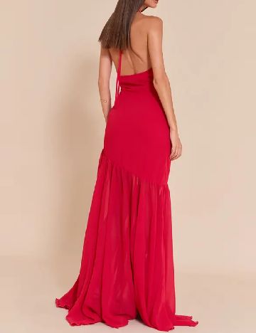 Rochie lunga PrettyLittleThing, rosu