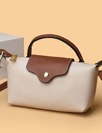 Geanta SHEIN, crem/maro