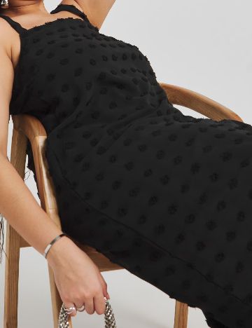 Rochie lunga Simply Be Plus Size, negru