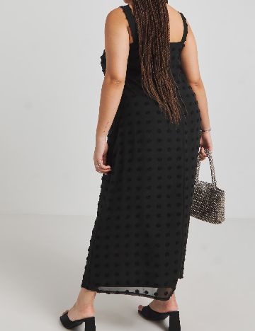 Rochie lunga Simply Be Plus Size, negru