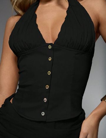 Top Missguided, negru