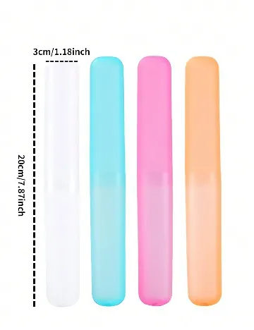 Cutie pentru periuta de dinti 3 bucati SHEIN, transparent