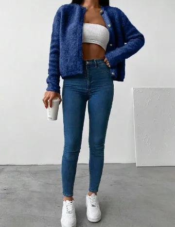 Cardigan SHEIN, albastru