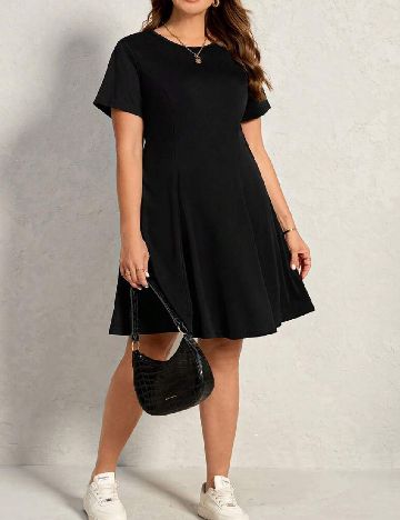 Rochie scurta SHEIN CURVE, negru