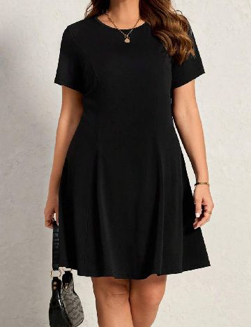 Rochie scurta SHEIN CURVE, negru