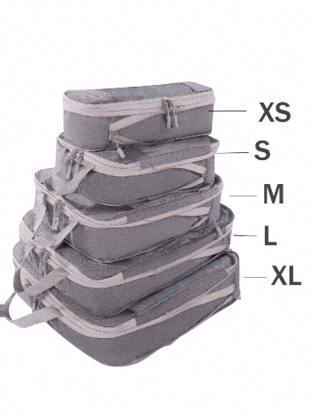 Set genti pentru depozitare 5 bucati SHEIN, gri