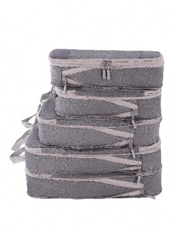 Set genti pentru depozitare 5 bucati SHEIN, gri