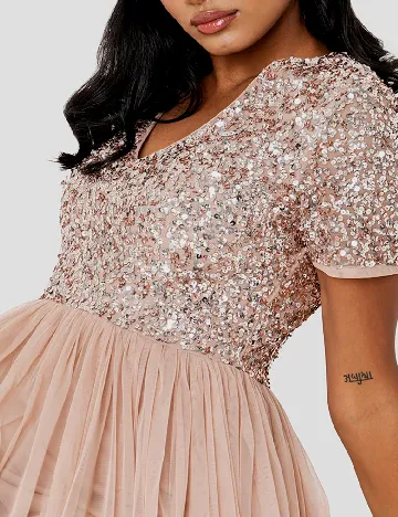 Rochie lunga Maya Deluxe, maro