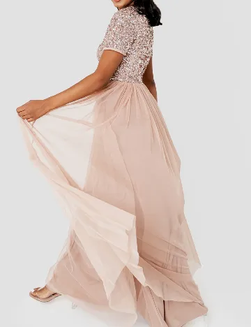 Rochie lunga Maya Deluxe, maro