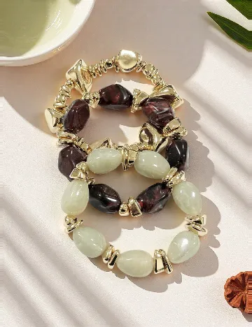 Set Bratari 3 bucati SHEIN, mix culori