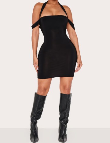 Rochie scurta PrettyLittleThing, negru