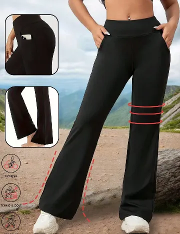 Pantaloni SHEIN, negru