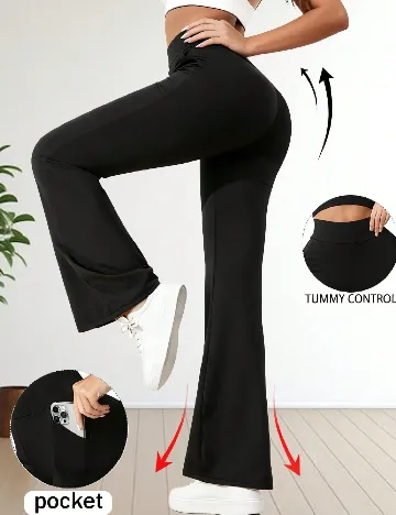 Pantaloni SHEIN, negru