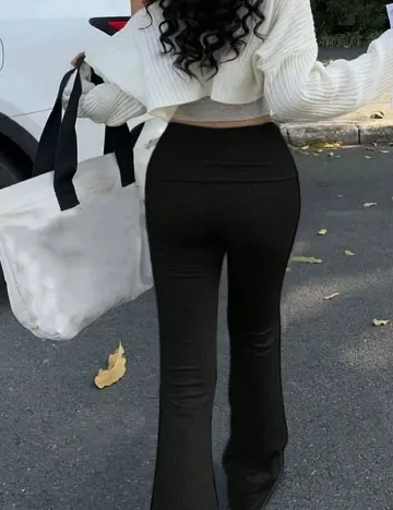 Pantaloni Shein Kids, negru