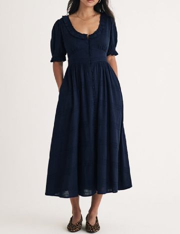 Rochie medie Nobody s child, bleumarin