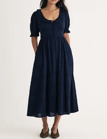 Rochie medie Nobody s child, bleumarin