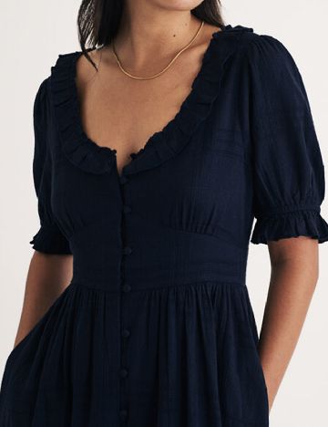 Rochie medie Nobody s child, bleumarin