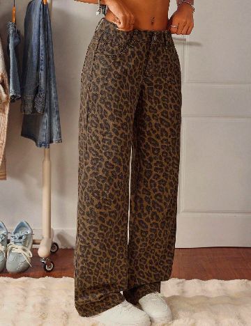 Pantaloni SHEIN, animal print