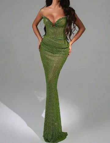 Rochie lunga SHEIN, verde