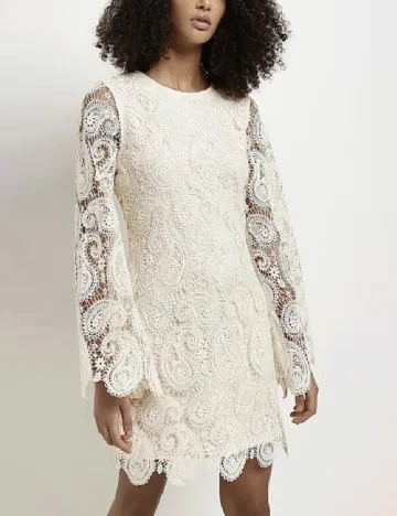 Rochie scurta River Island, crem