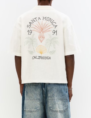 Camasa Pull&Bear, alb