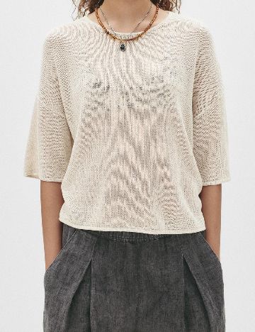 Bluza Pull&Bear, bej