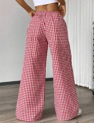 Pantaloni SHEIN CURVE, rosu